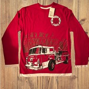NWT Boys Fire Rescue Cherokee long sleeve tshirt M8/10